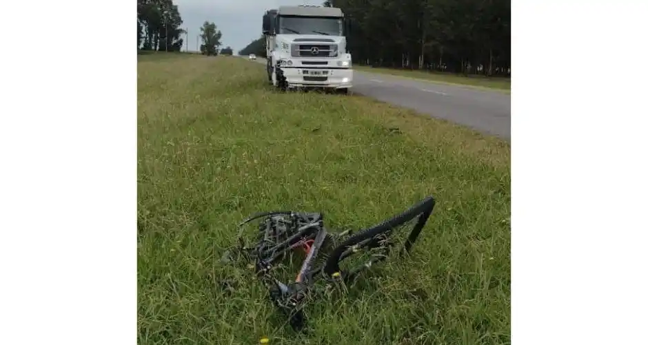 Un ciclista tresarroyense murió en un choque en la ruta 73