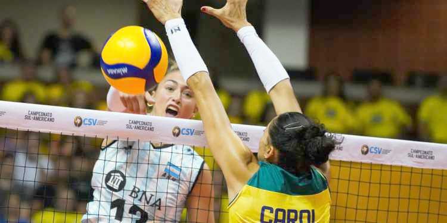 Derrota de Las Panteras ante Brasil
en sets corridos en el Sudamericano