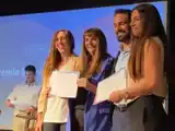 De izquierda a derecha: Dra. Denisa Pérez Gaudio (Directora del proyecto), Marcela Cortiellas (Directora de Relaciones con las Empresas de la Provincia de Bs As), Eugenio Colusi (Vicepresidente de Bedson) y Dra. Guadalupe Martínez (Directora del proyecto).