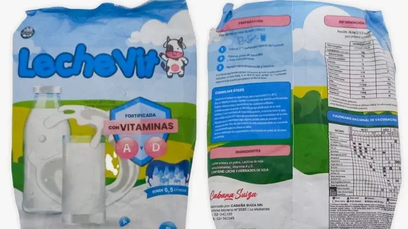 Prohibieron la venta de leche en polvo Lechevit por ser un producto falsificado en Santa Fe
