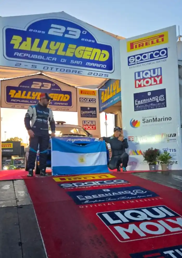 Karina Dobal y su destacada actuación en el Rally Legend de San Marino