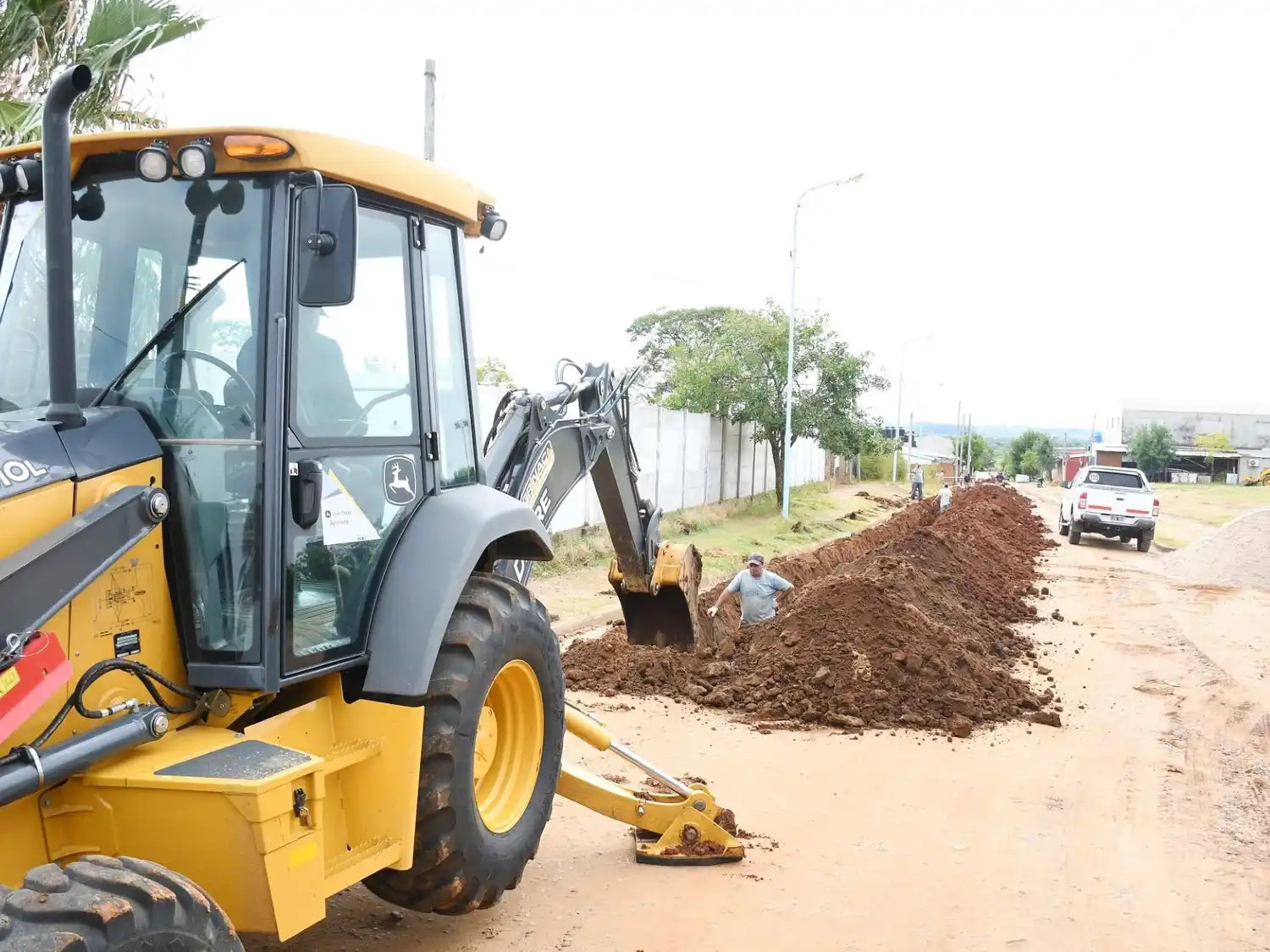 Obras en barrio La Bianca