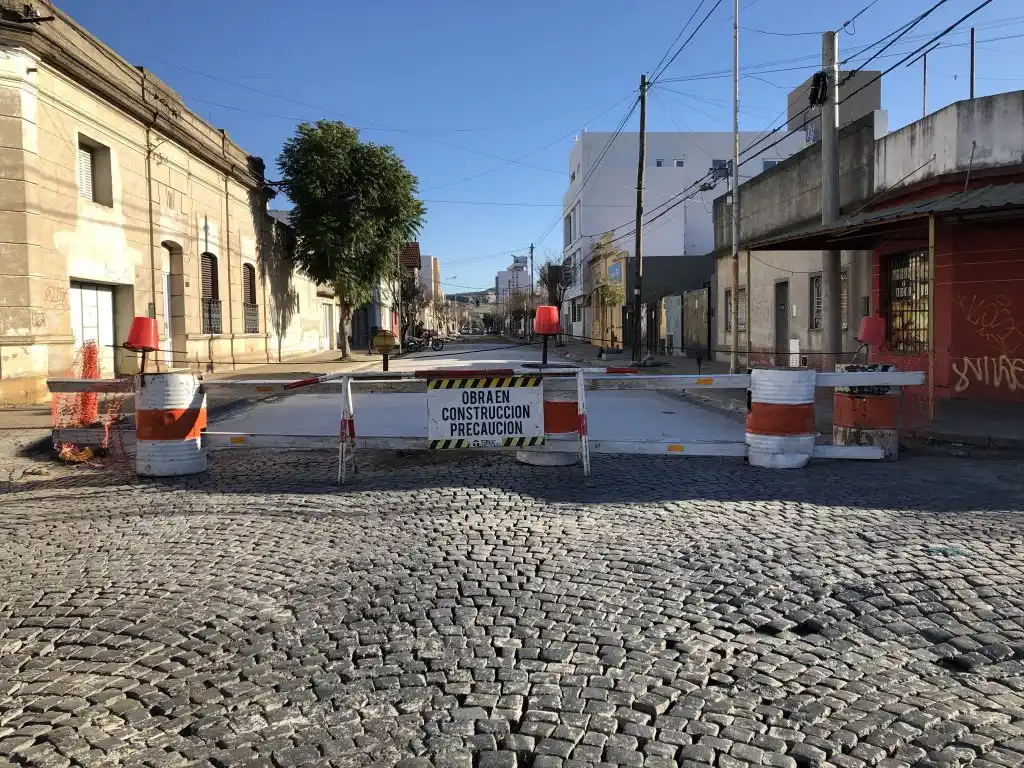 Señalización de las calles cortadas por obras