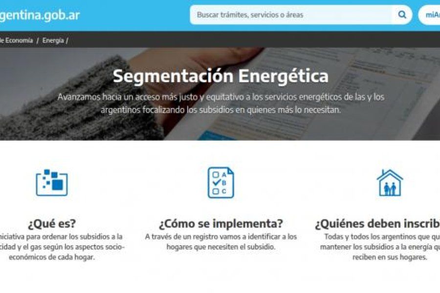 EPE: Sigue abierta la inscripción al registro de acceso a los subsidios a la energía