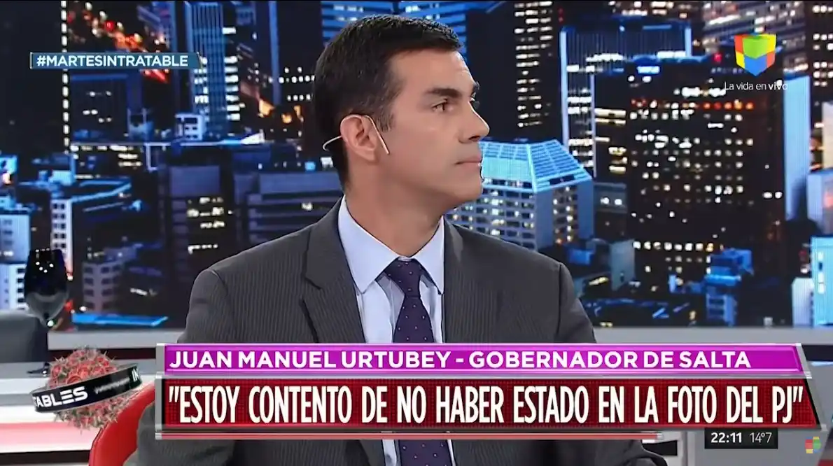 "Estoy contento de no estar en la foto del PJ", disparó Urtubey tras la aparición de Cristina