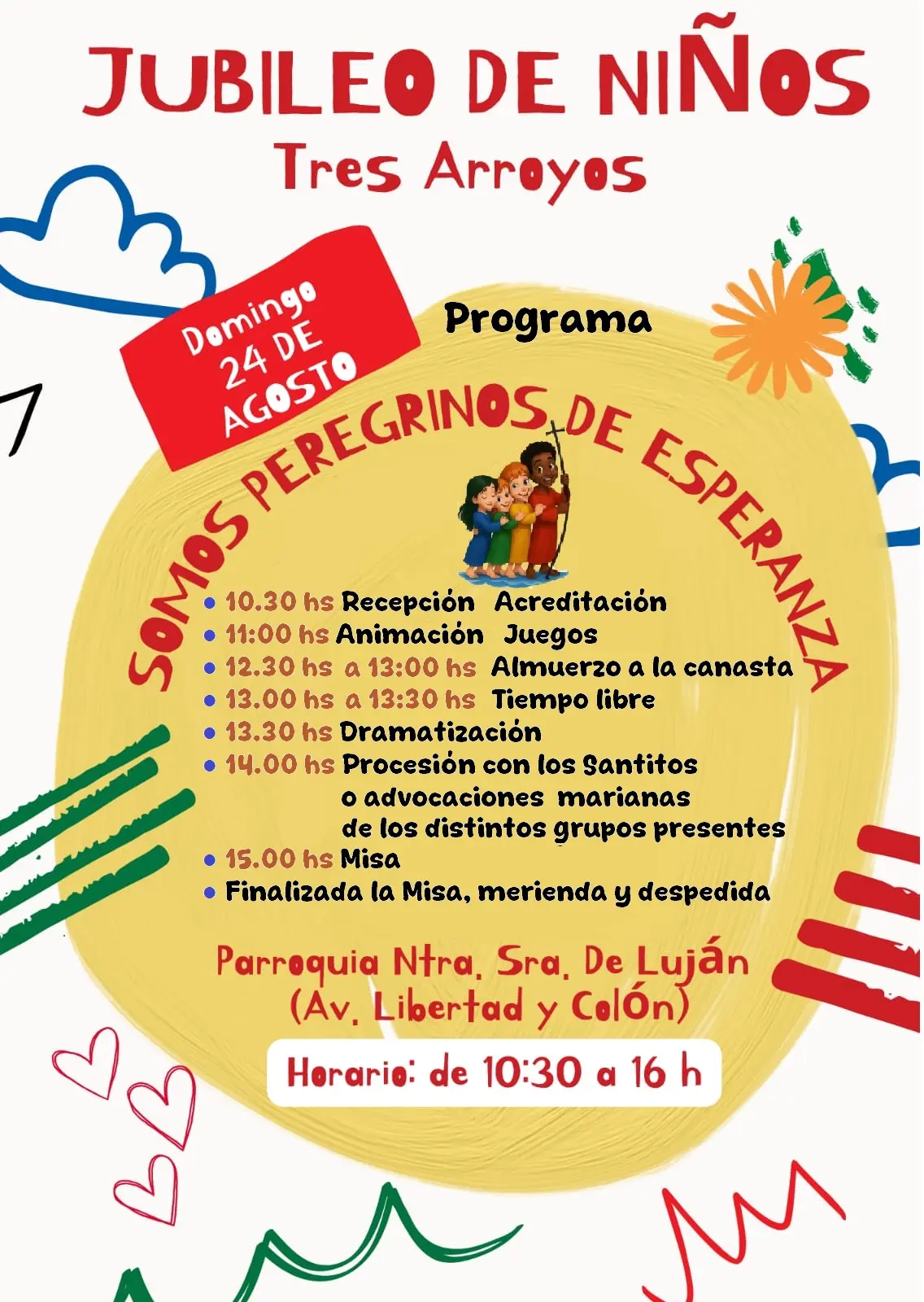 Jubileo de Niños en la Iglesia de Luján