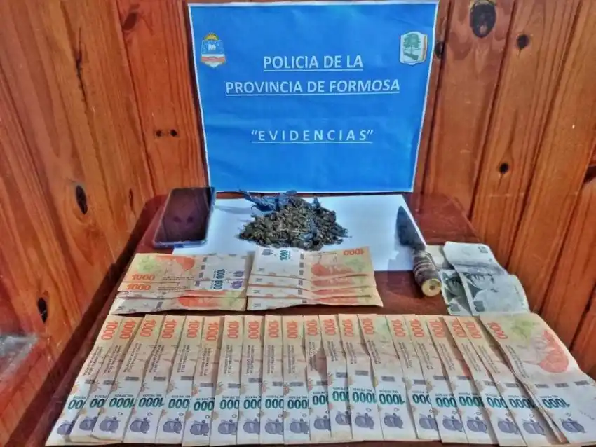 El Colorado: joven detenido con marihuana y dinero