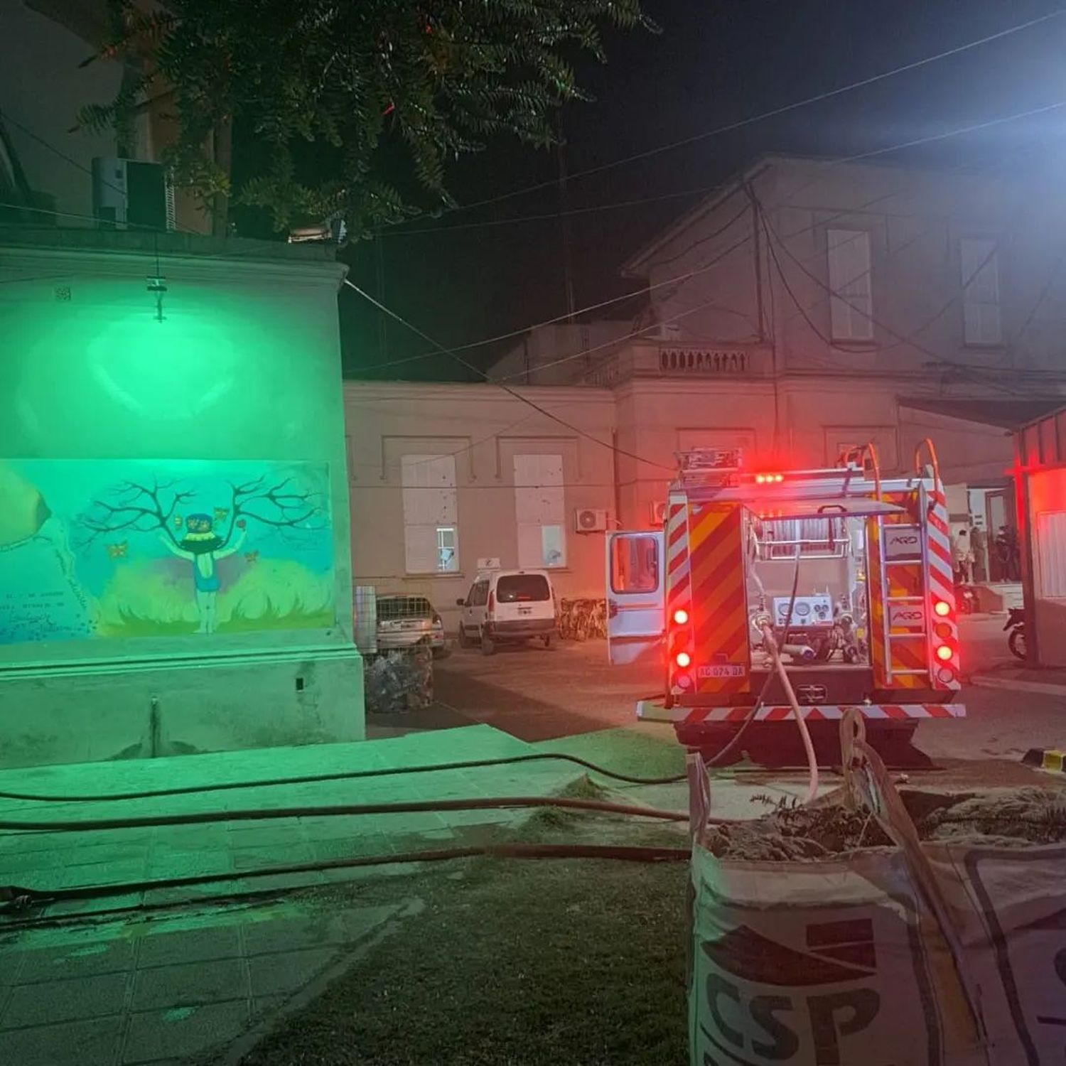 Incendio en el Hospital San Antonio