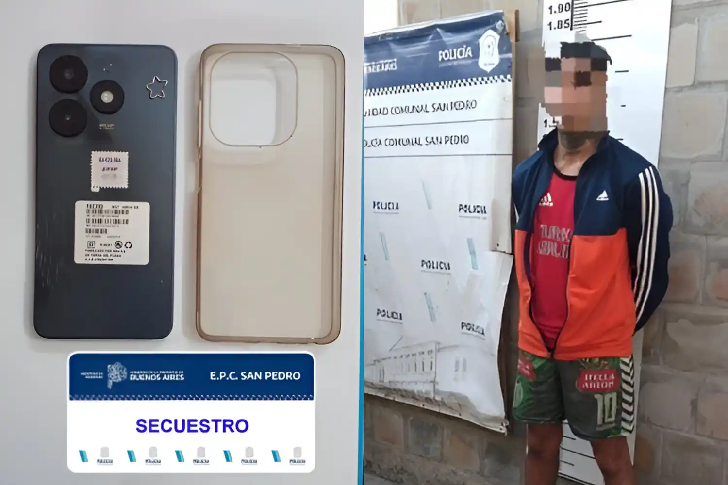 El agresor, un conocido delincuente, fue aprehendido y el celular restituido a su propietaria.