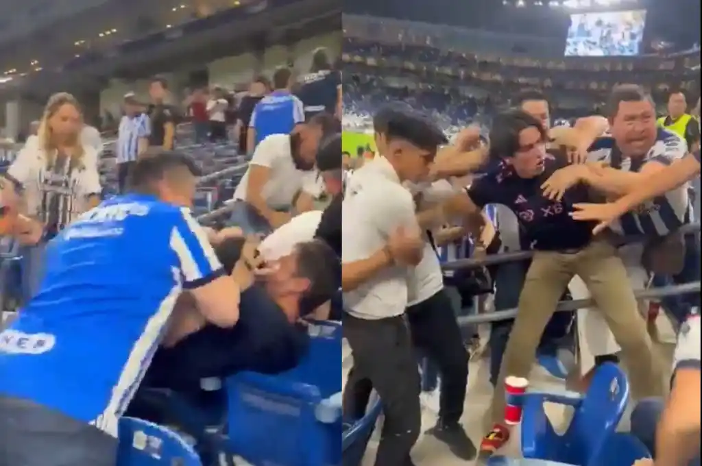 Piñas entre hinchas