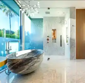 Este es uno de los baños de la mansión millonaria de LeBron