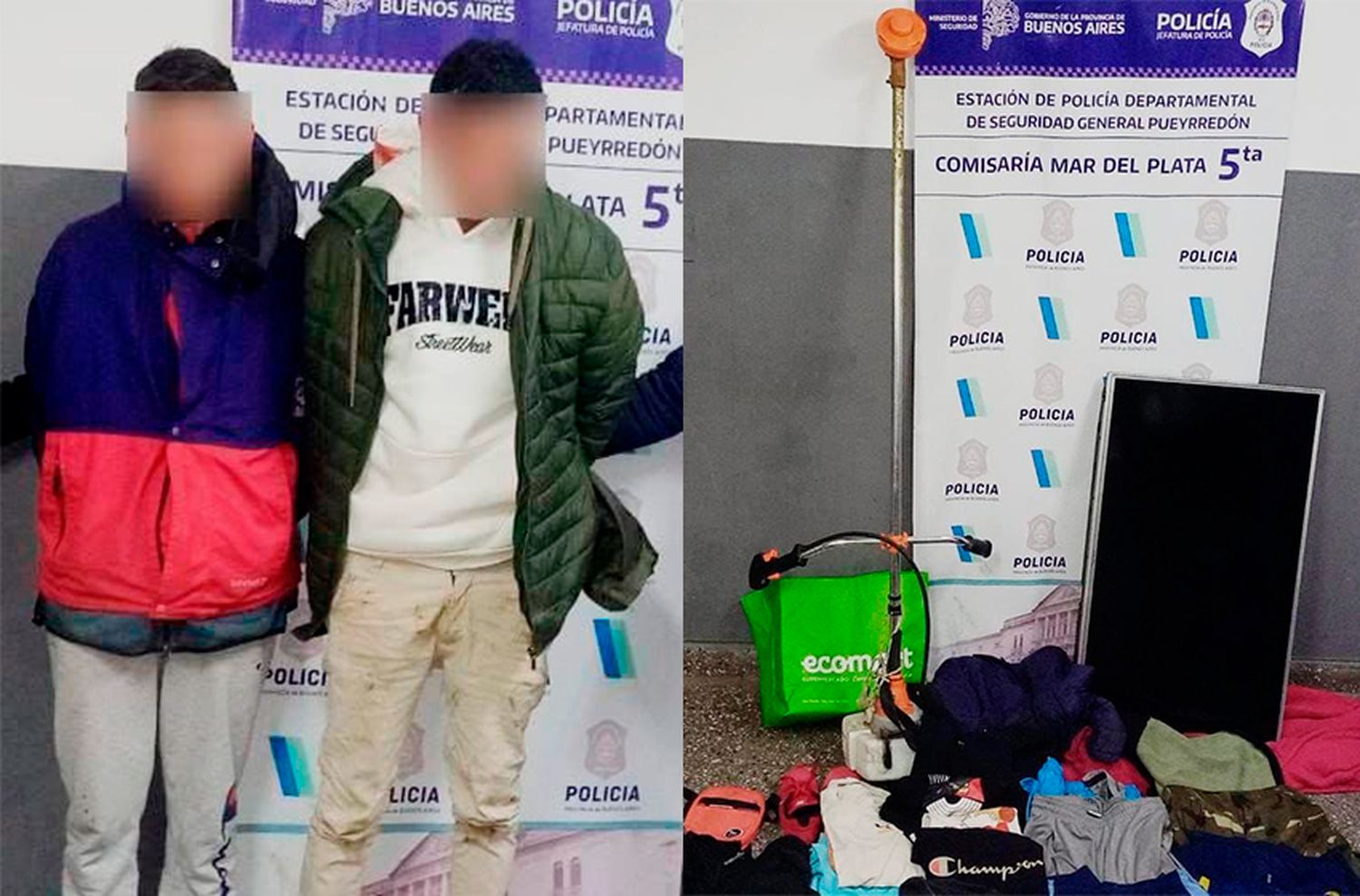 Rompieron reja y entraron a una casa para robar: se llevaron una desmalezadora, ropa y una TV