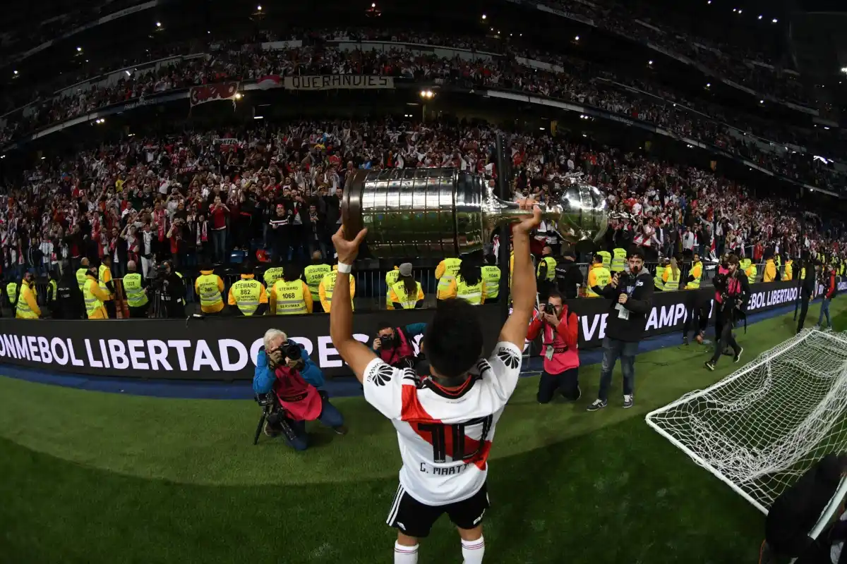 Gonzalo "Pity" Martínez y la Copa Libertadores, en 2018.
