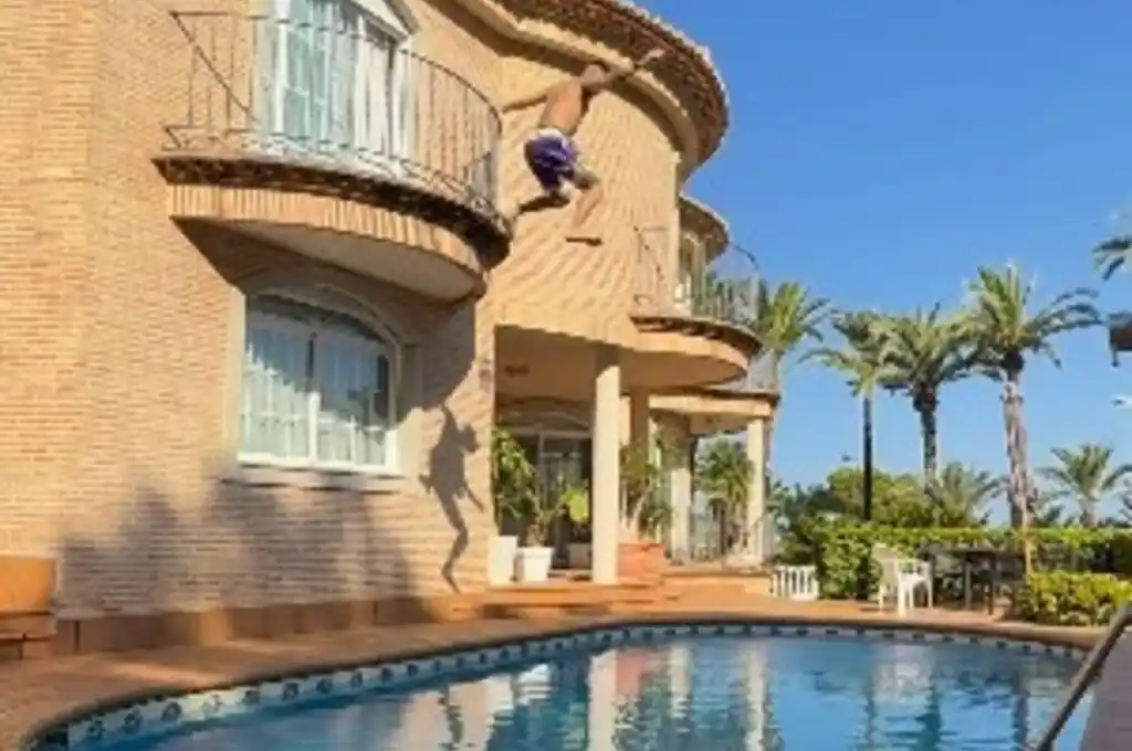 El momento del salto.