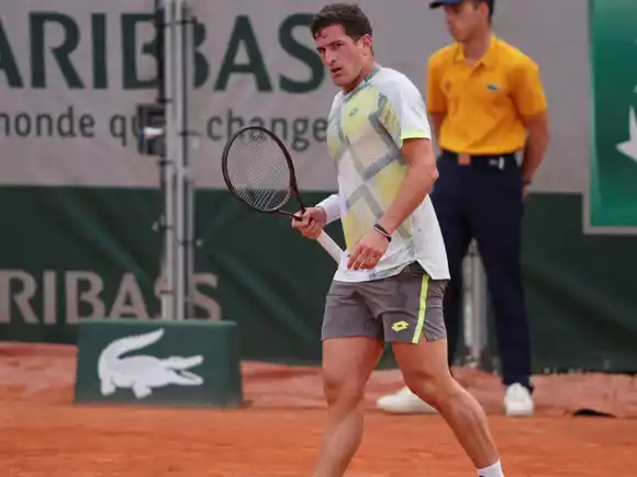 Federico Gómez se despidió de Roland Garros tras caer ante Cameron Norrie