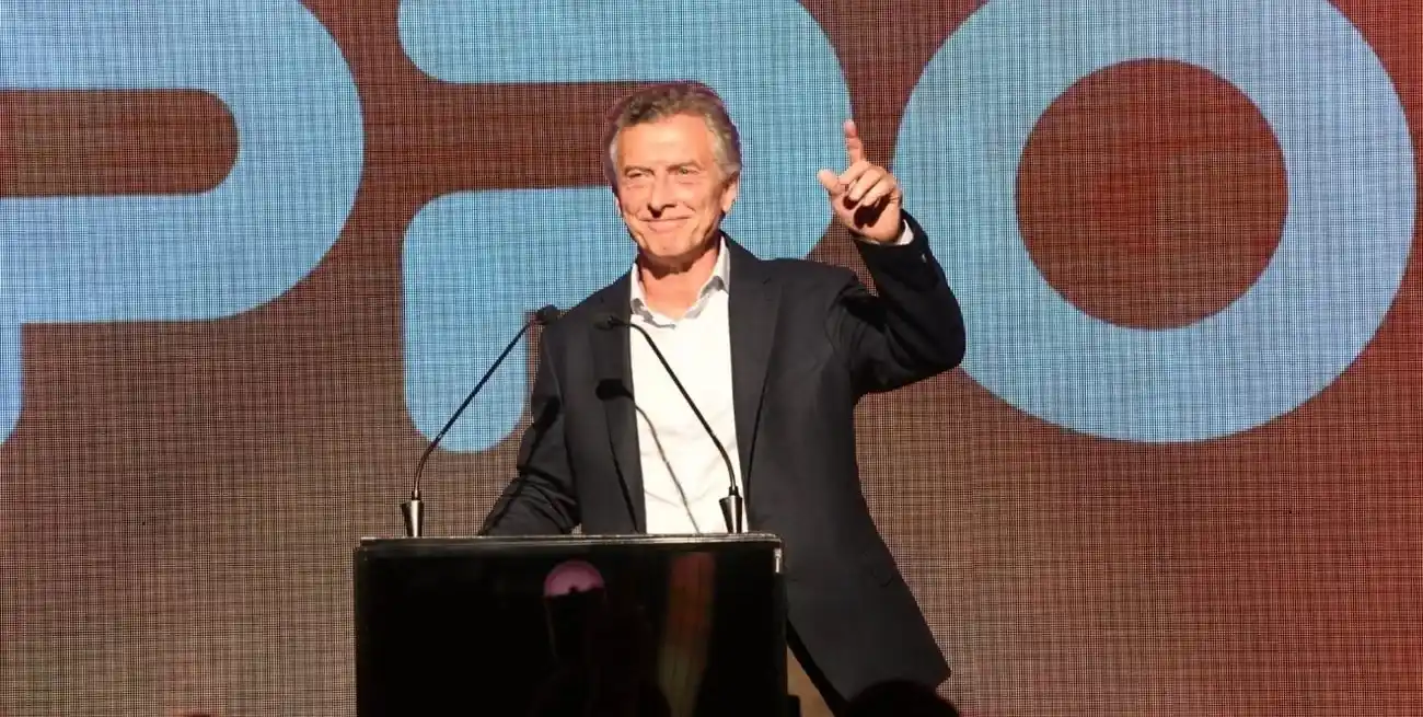 Macri cerró en el salón de Ríos de Gula la convocatoria del Pro para dirigentes de Santa Fe, Córdoba, La Pampa y Entre Ríos. Crédito: Manuel Fabatía
