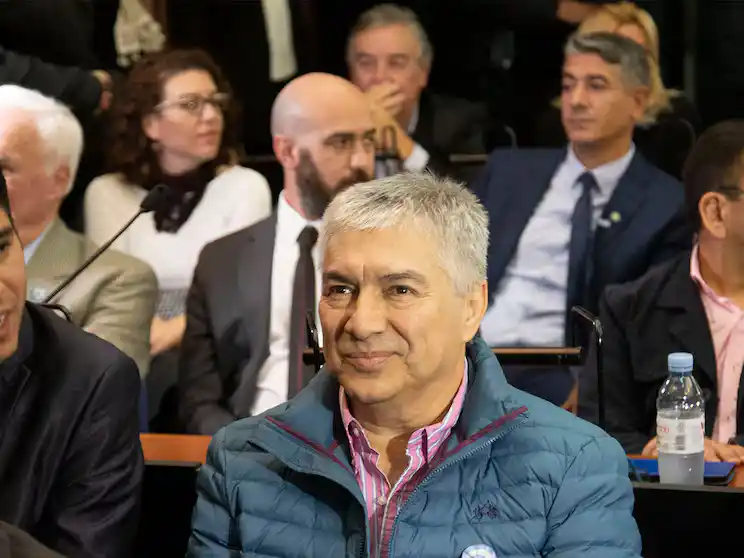 Lázaro Báez durante el juicio.