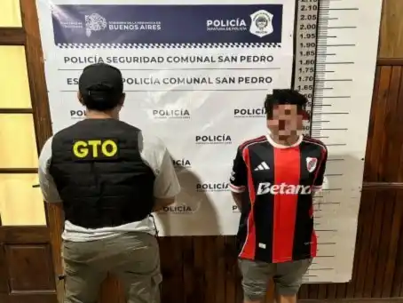 El sujeto fue trasladado a la Comisaría local.