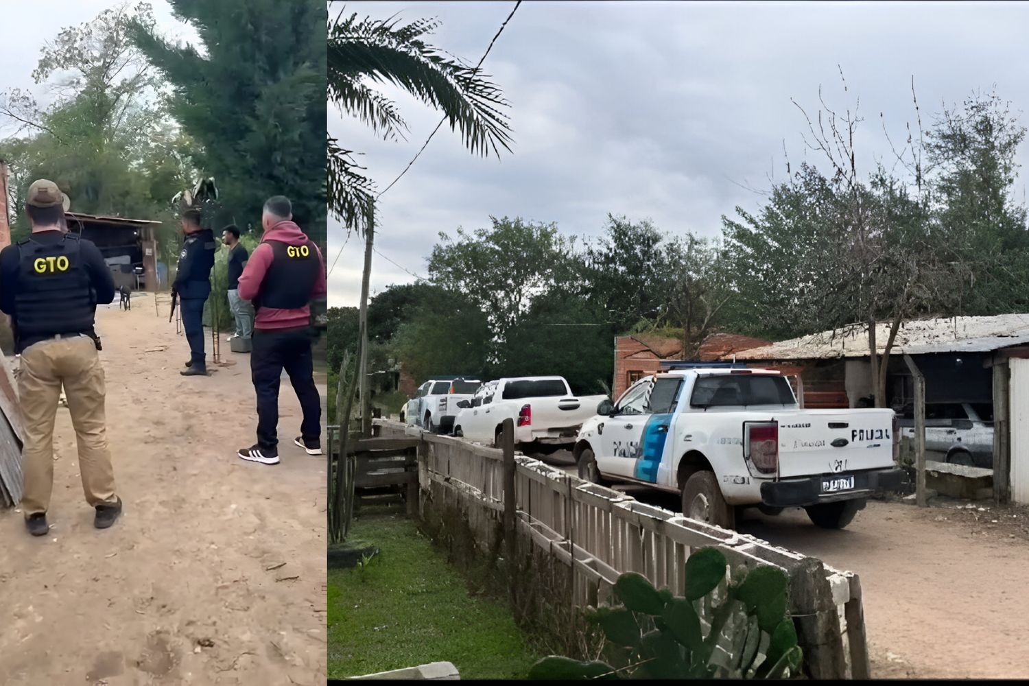 Hubo cinco allanamientos en La Tosquera.