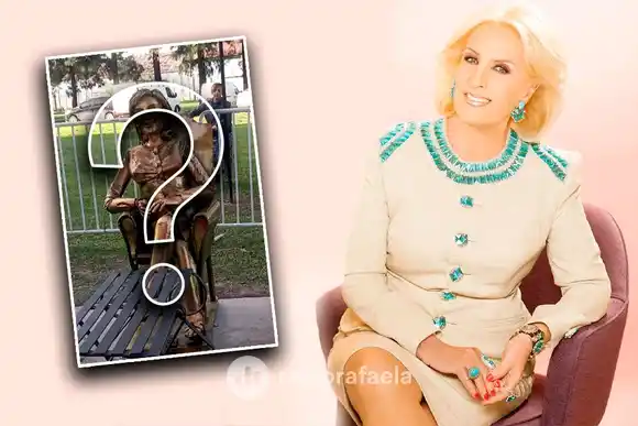 Así es la estatua de Mirtha Legrand que colocaron en una ciudad santafesina: "Se parece más a..."