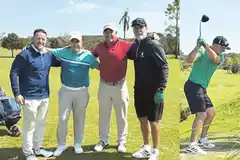 Gabriel Batistuta disfrutó de una jornada de golf en Libertador San Martín