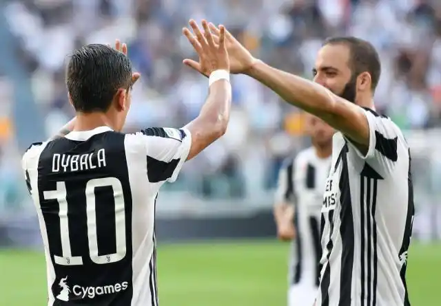 Juventus ganó con un gol de Dybala y otro de Higuaín