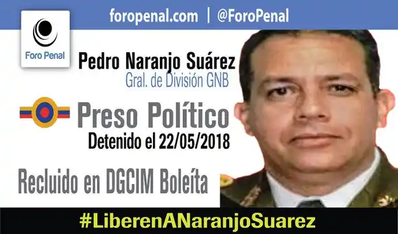 DGCIM se lo llevó: devuelven tras las rejas a general hospitalizado por tumor cerebral