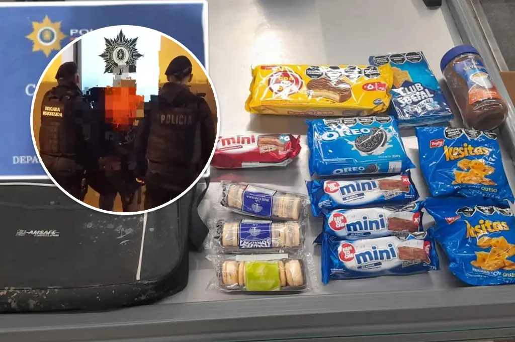 Llegó el frío y “pintó” el antojo: lo sorprendieron robando golosinas y café en un supermercado de Rafaela