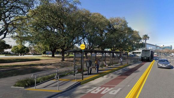 Licitan paradores del Trambus que tendrá una cabecera en Aeroparque