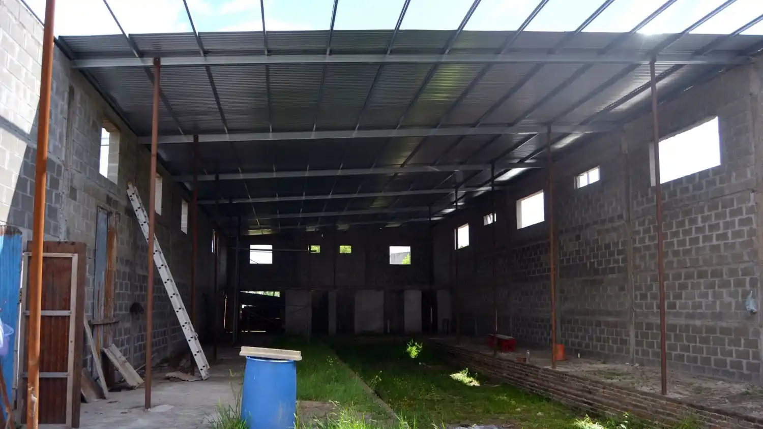 Se reanudan las obras del mini estadio de bochas en el Club Barrio Norte