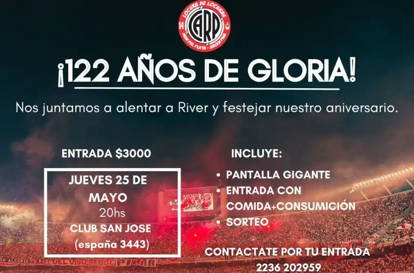 River celebra un nuevo aniversario en Mar del Plata