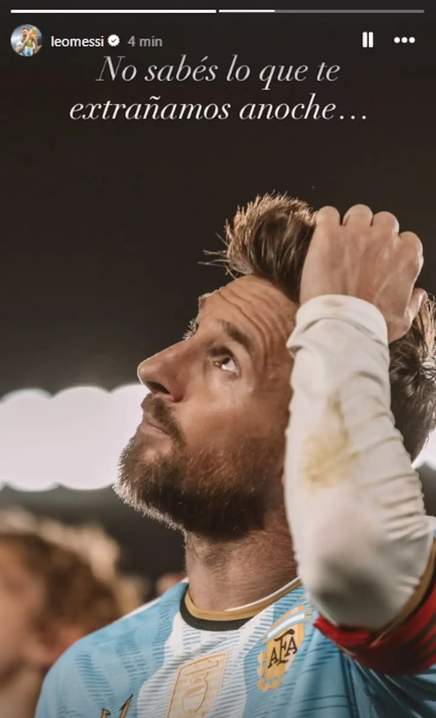 messi posteo