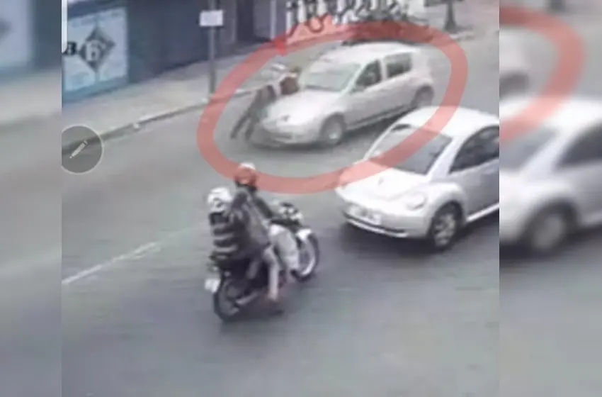 Buscan a un hombre que atropelló a un agente de tránsito