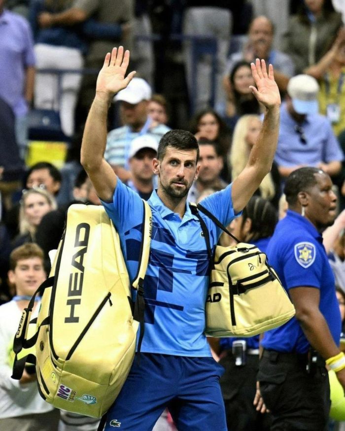 Novak Djokovic en su última derrota en el US Open