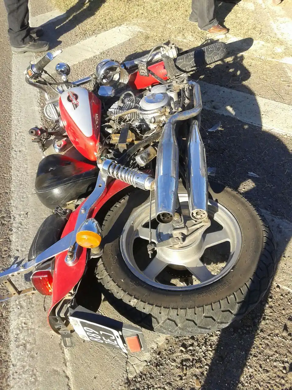 Chocó un cartel indicador