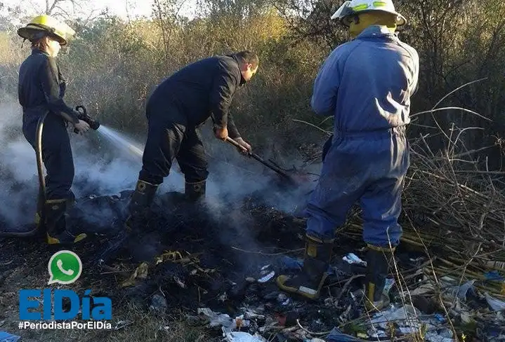 Por la quema de basura y pastizales, deben movilizarse los Bomberos 
