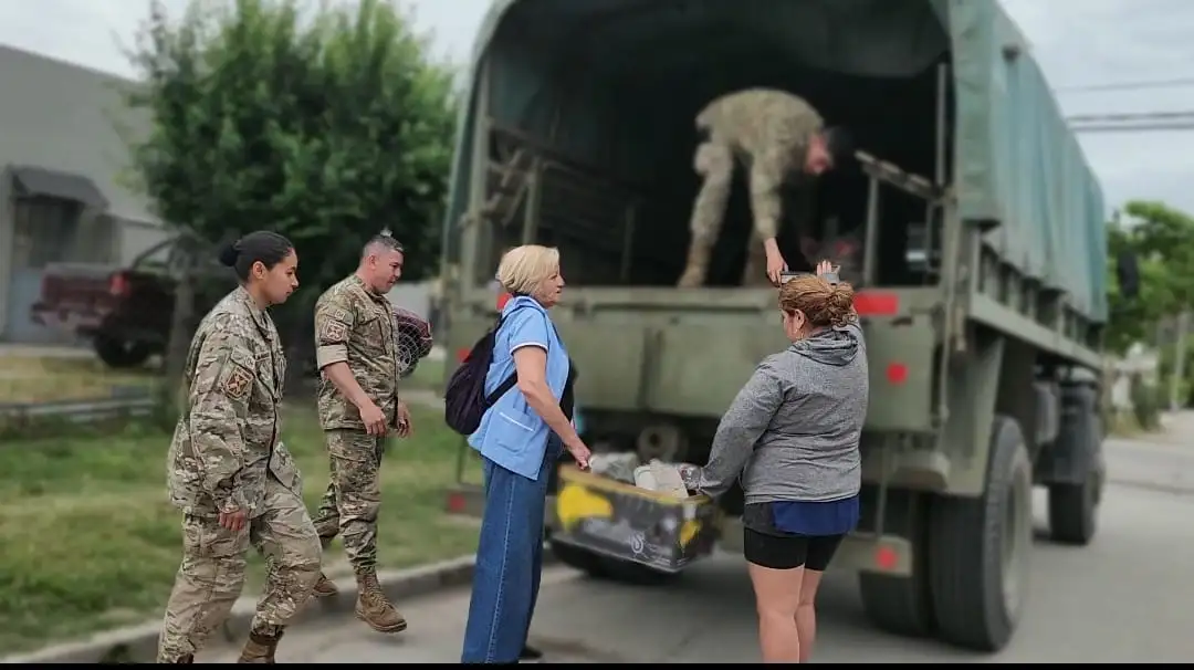 Con camiones del Ejército, continuarán con las tareas de descacharreo.