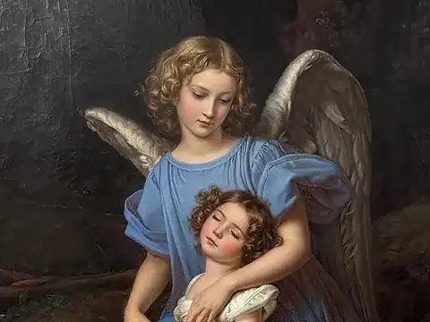 Ángel de la guarda, por Joseph Karl Stieler.