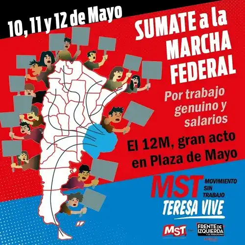 Marcha de la Unidad Piquetera: habrá participantes entrerrianos