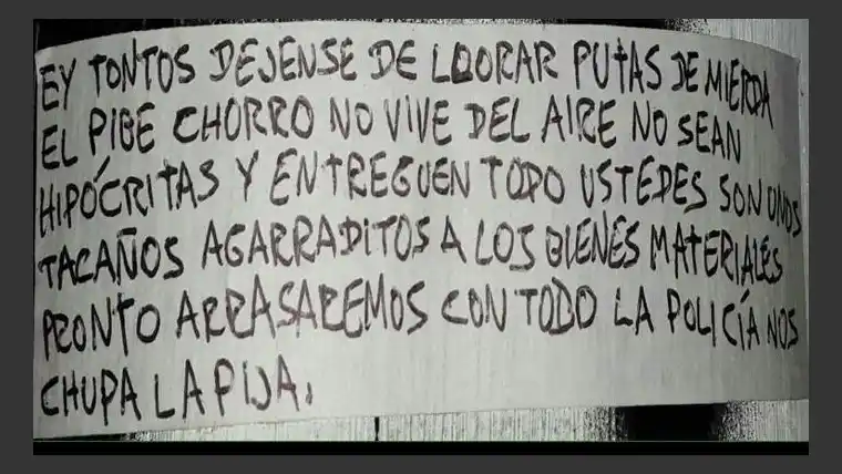 Rosario: Nuevas amenazas a vecinos del barrio Luis Agote