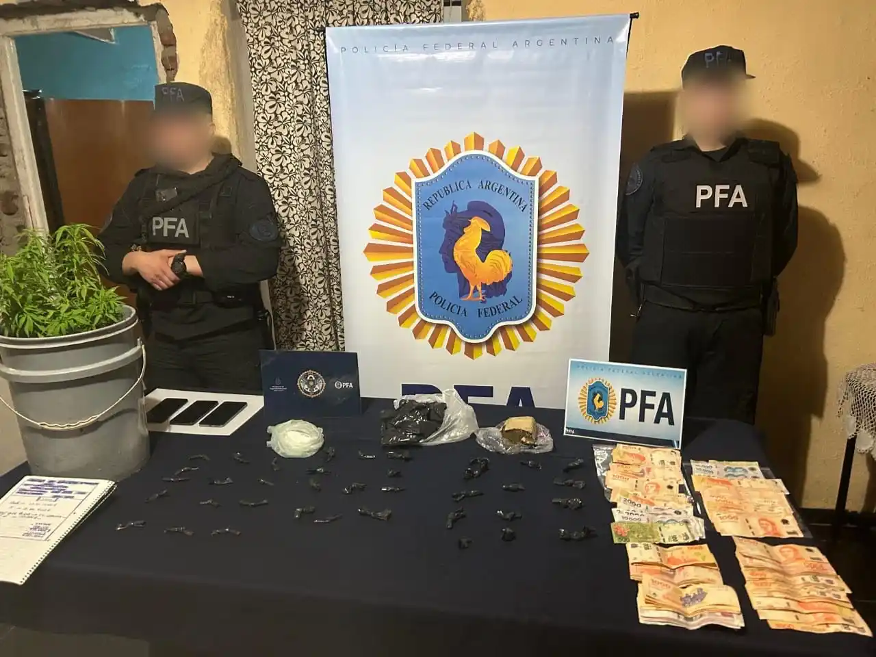 Cayó una banda narco que operaba en Santa Fe y Córdoba