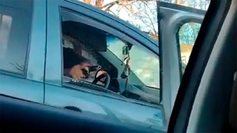 Automovilista amenazó a otro con una pistola durante una discusión de tránsito