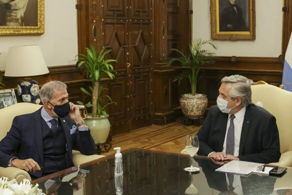 Luego del voto en la ONU, el Presidente recibió a la DAIA