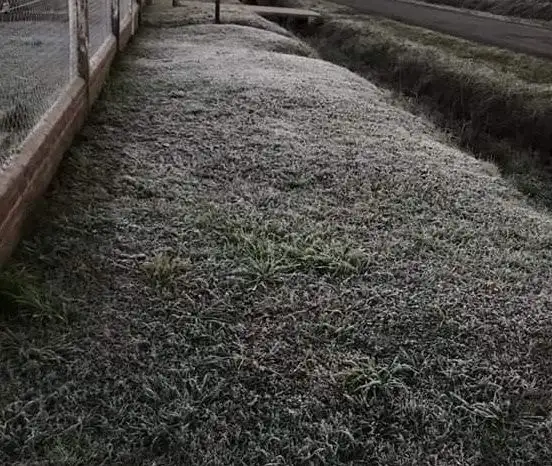 Amanecer de sábado congelado en la ciudad
