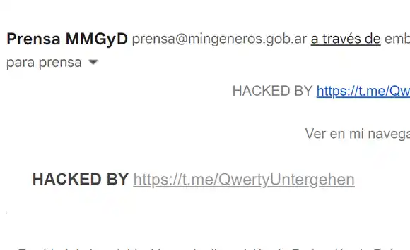 Hackearon al ministerio de Mujeres de la Nación