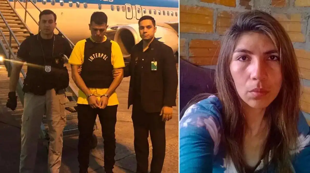 El acusado a la hora de ser capturado y la víctima. Hoy comienza el juicio al "descuartizador de la amoladora".