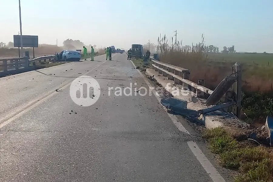 Otra tragedia sobre la Ruta Nacional 19: fallecieron dos rafaelinos tras impactar contra un guardarrail