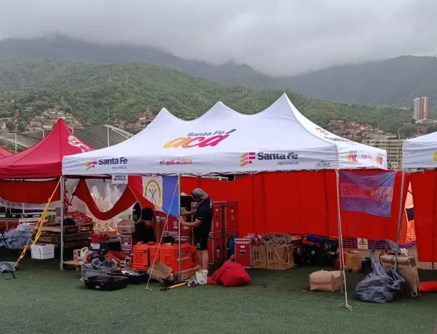 La brigada USAR de Santa Fe comenzó sus tareas en el epicentro de las zonas afectadas por los terremotos en Venezuela