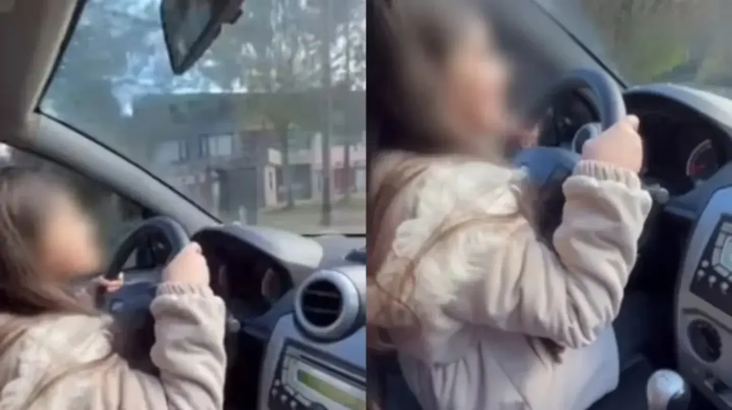 Chubut: un padre filmó a su hija de nueve años manejando un auto y el video generó fuertes críticas