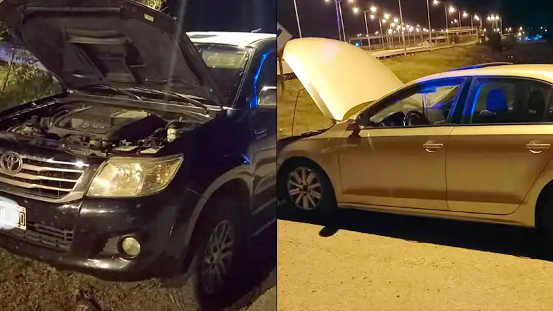 De película: Fuga y persecución de dos vehículos robados en acceso a la provincia